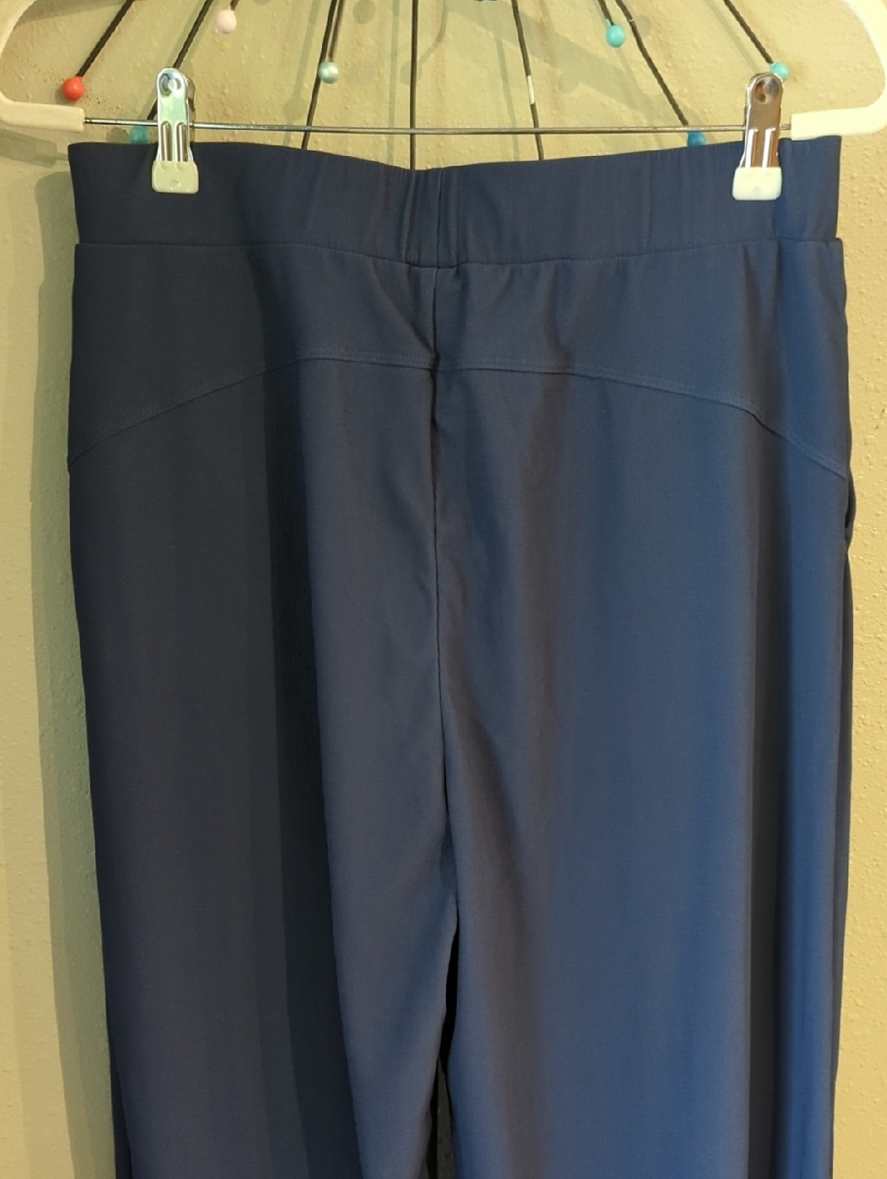 Nautical Vacation Office Halara Wide Leg Pull On Pants Sz Large Pockets - Picture 8 of 8